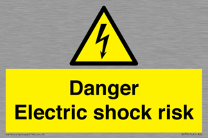 Danger Electric shock risk